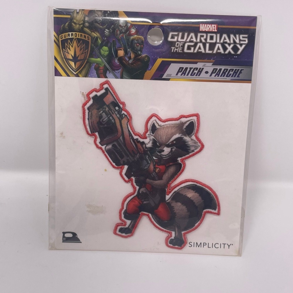 Marvel Guardians of the Galaxy Rocket Raccoon Iron-On Patch New